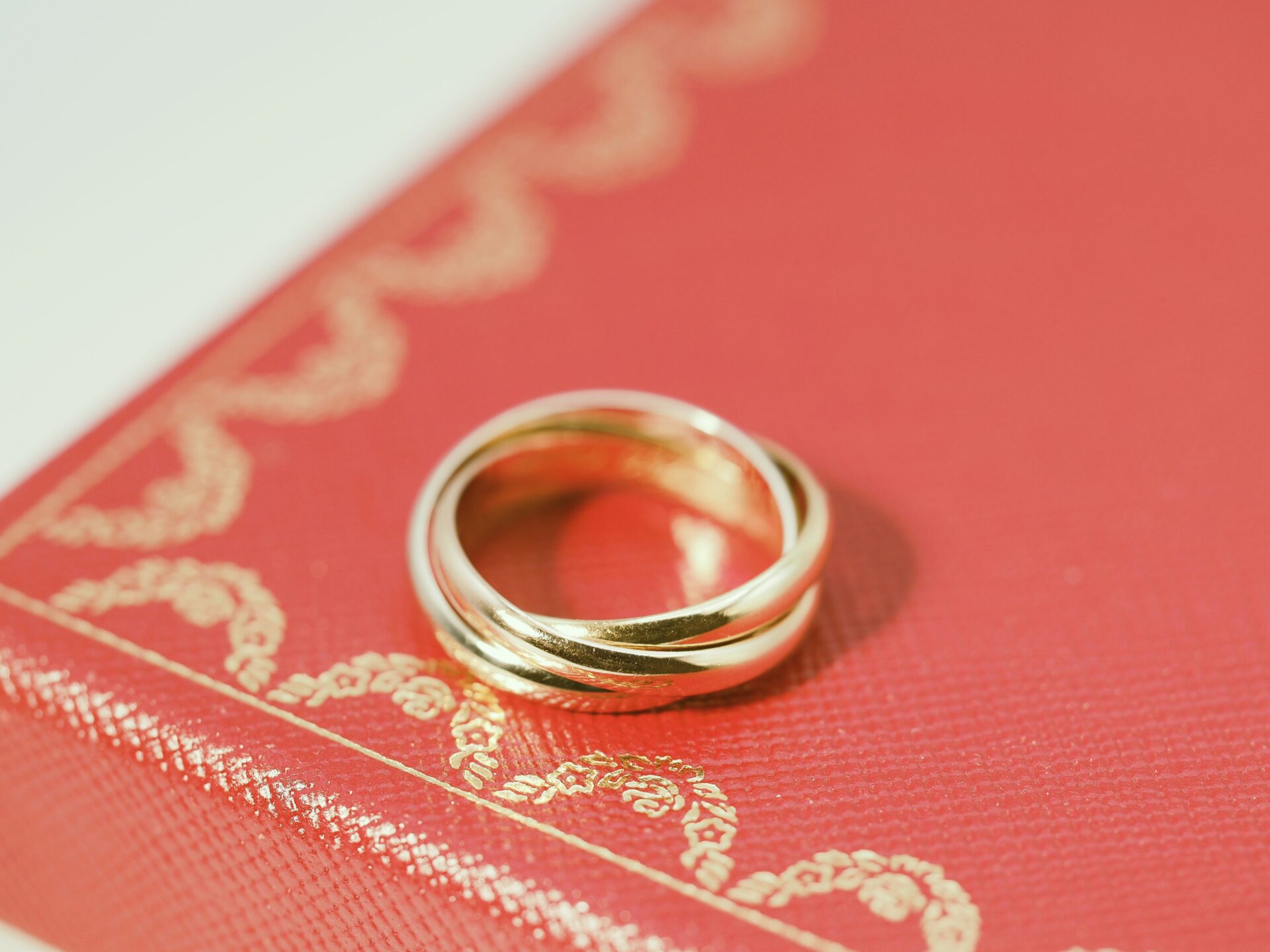 Cartier カルティエ トリニティ リング #50(約10号) ヴィンテージモデル イエロー/ピンク/ホワイトゴールド Au750 18K YG/PG/WG - 画像 (13)