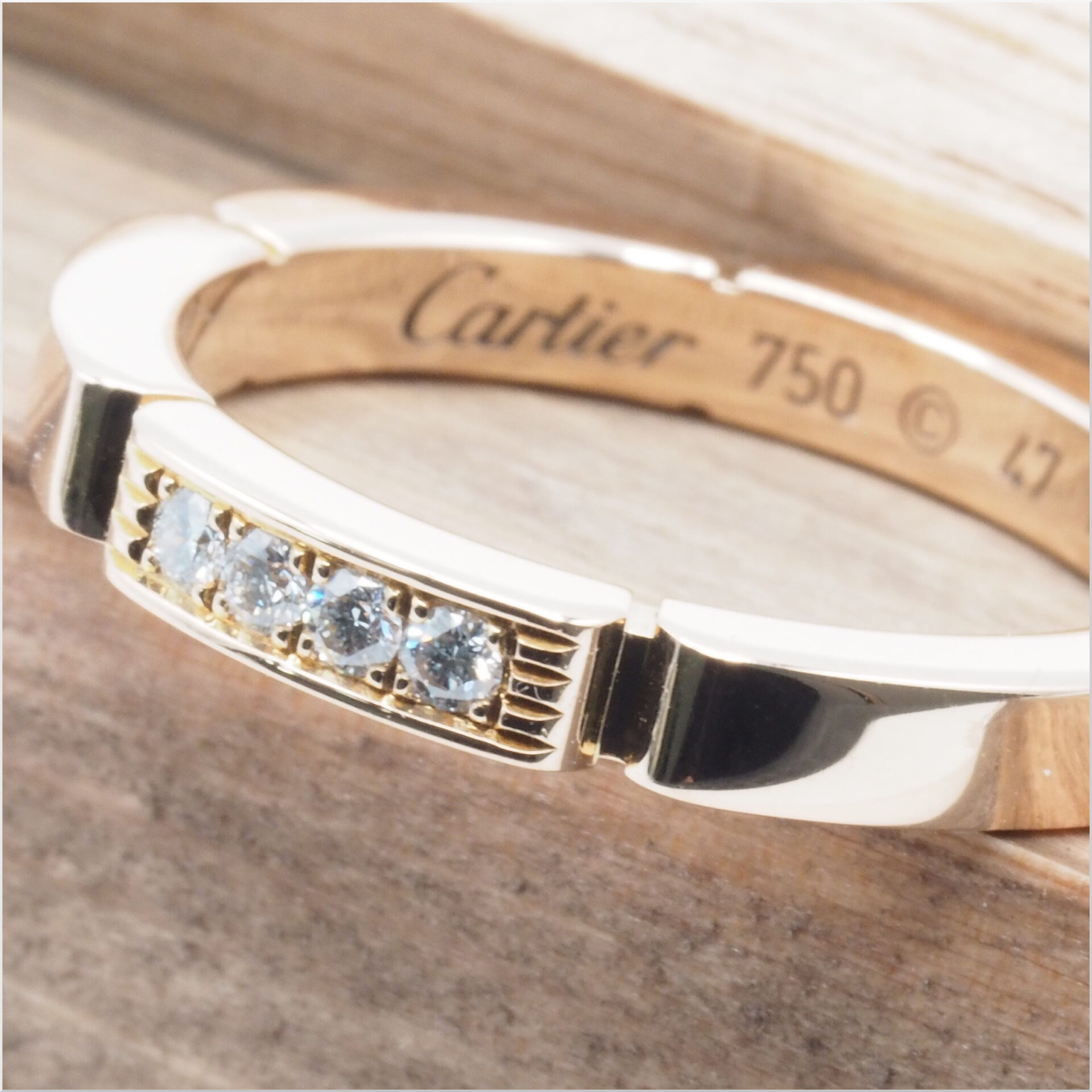 Cartier カルティエ マイヨン パンテール リング 4Pダイヤ #47(約7号) B4080547 ピンクゴールド 18KPG Au750 - 画像 (8)