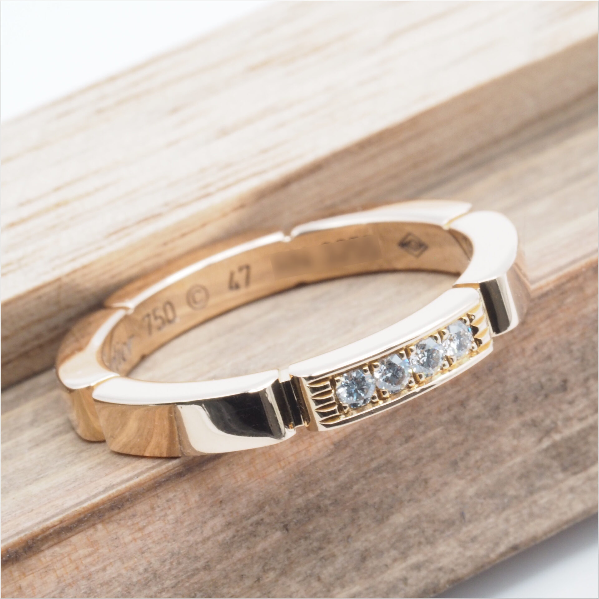 Cartier カルティエ マイヨン パンテール リング 4Pダイヤ #47(約7号) B4080547 ピンクゴールド 18KPG Au750 - 画像 (9)