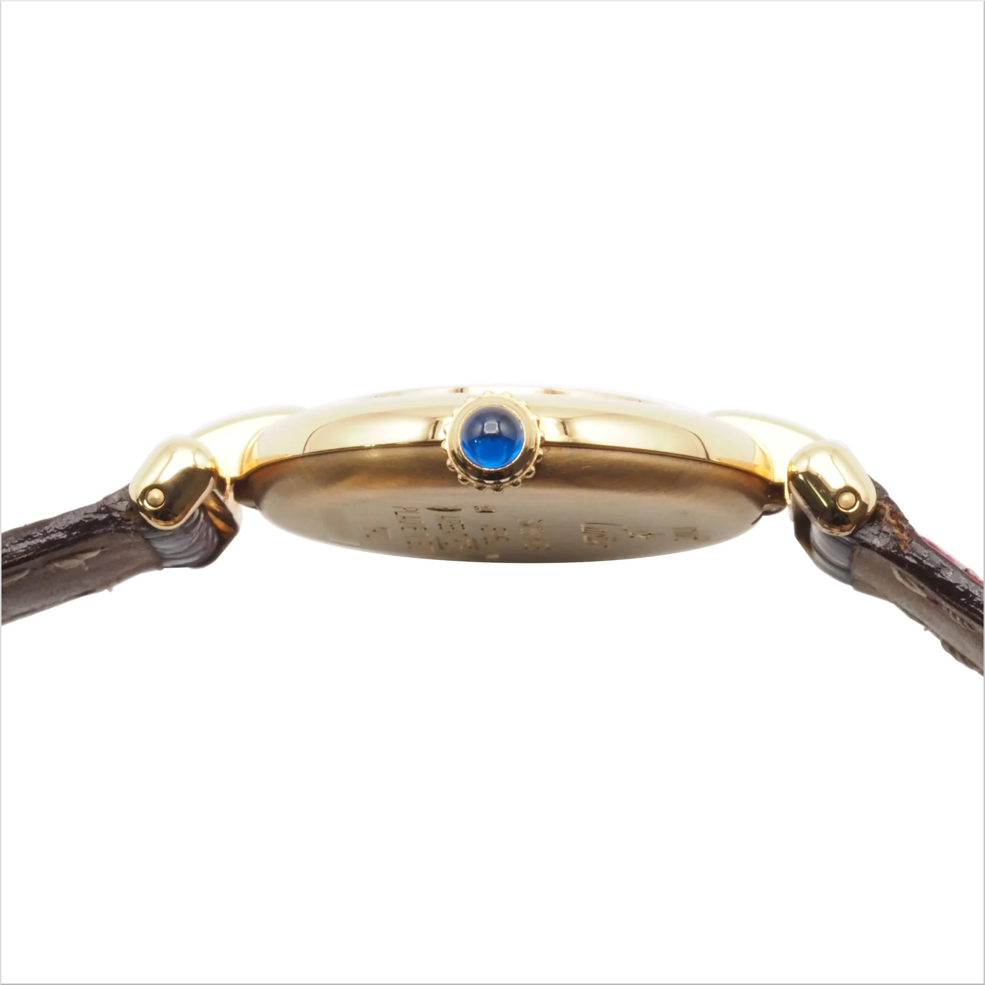 Cartier カルティエ マスト コリゼ SM アイボリー Ref.W1000654 ヴェルメイユ YGP/SV925 1990年代 箱 保証書 クォーツ 腕時計 レディース ウォッチ - 画像 (4)