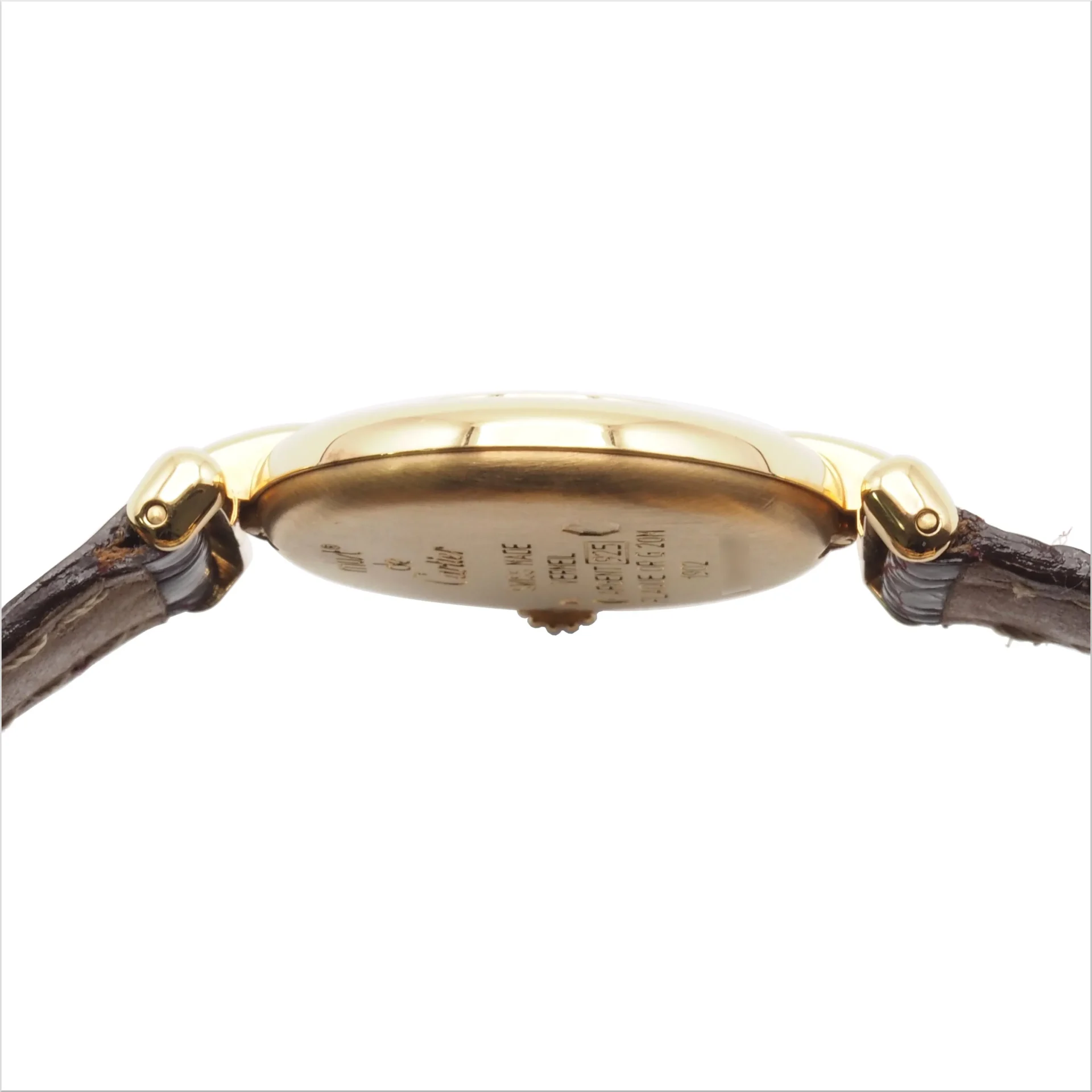 Cartier カルティエ マスト コリゼ SM アイボリー Ref.W1000654 ヴェルメイユ YGP/SV925 1990年代 箱 保証書 クォーツ 腕時計 レディース ウォッチ - 画像 (5)