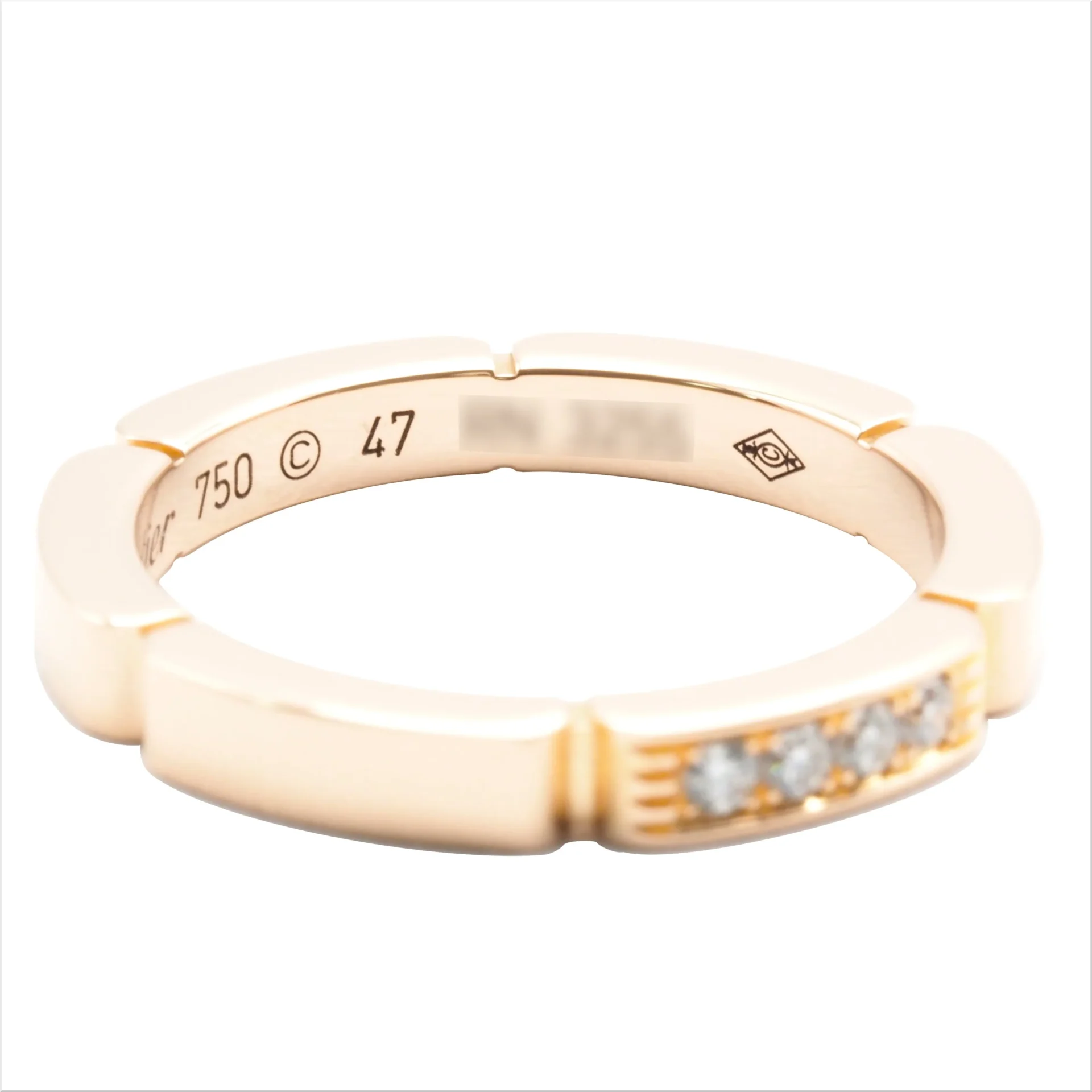 Cartier カルティエ マイヨン パンテール リング 4Pダイヤ #47(約7号) B4080547 ピンクゴールド 18KPG Au750 - 画像 (6)