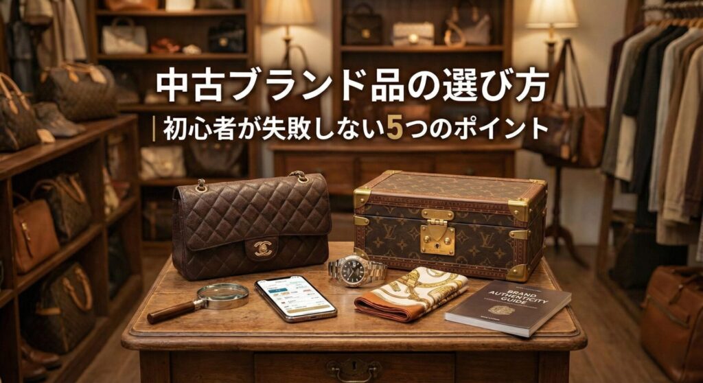 中古ブランド品の選び方|初心者が失敗しない5つのポイント